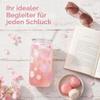 16 oz Pink Bow Tumbler with Lid and Straw, Reusable Plastic Cup, Cherry Blossom view 4