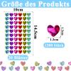 NISENTIA Glitter Heart Stickers view 2