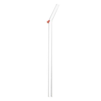 MUCKLILY Heart Design Glass Straws