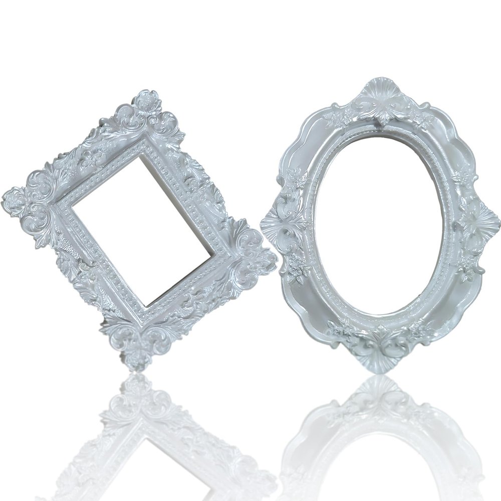 HSYTEK 2-Pack Mini Vintage Picture Frames