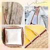 GORGECRAFT 5m Cotton Braid Trim 17mm Wide Red Beige Gold view 4