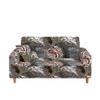 Hixingo Stretch Sofa Cover, 4-Seater, Leopard 3D Pattern, Non-Slip, White view 1