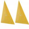 Toddmomy 3-Piece Plastic Car Window Film Squeegee Set, Yellow view 3