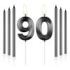 mciskin Obsidian Black 90th Birthday Candle Set view 1