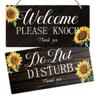 SUPERDANT Sunflower PVC Welcome Sign view 1