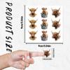 Hobbspring 180 Pcs Highland Cow Stickers 25mm Self-Adhesive view 2