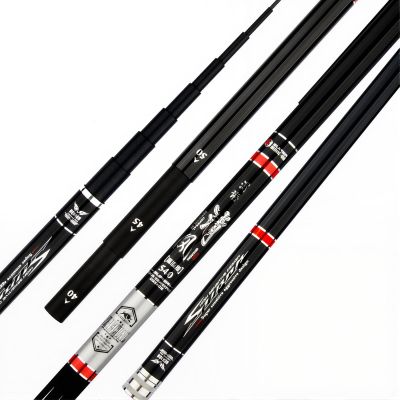 ZFF Portable Carbon Telescopic All-Purpose Carp Fishing Rod, Lightweight and Durable (4/4.5/5 m)