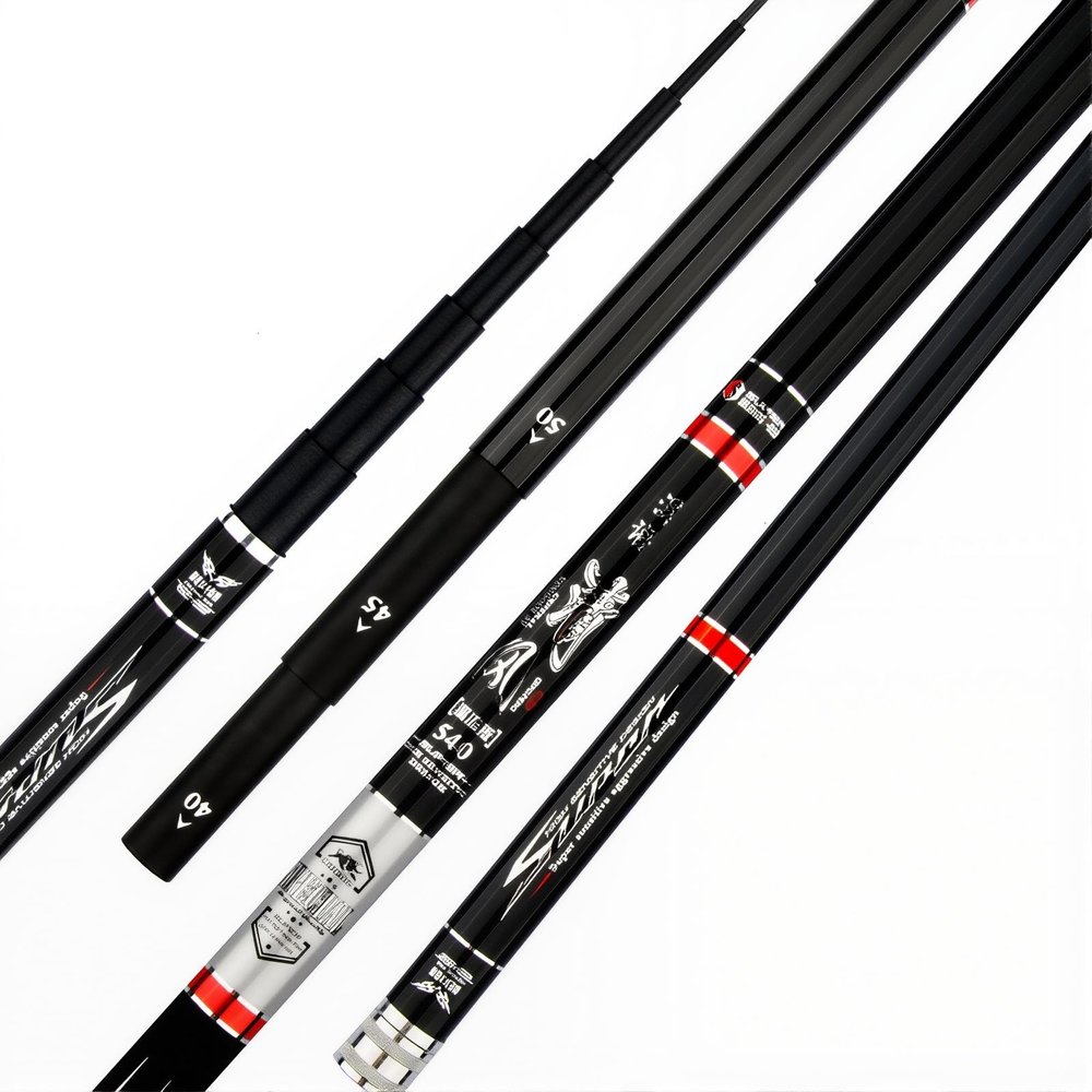 ZFF Portable Carbon Telescopic All-Purpose Carp Fishing Rod, Lightweight and Durable (4/4.5/5 m)