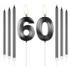 mciskin Obsidian Black 60th Birthday Candle Set view 1