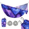 Valentine Purple Heart Camping Hammock with Hanging Rope, 150 kg Capacity view 1