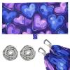 Valentine Purple Heart Camping Hammock with Hanging Rope, 150 kg Capacity view 2