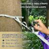 Valentine Purple Heart Camping Hammock with Hanging Rope, 150 kg Capacity view 4