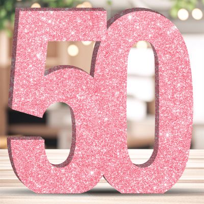 ZHONYEE 20CM Glitter Birthday Number Table Decoration - 50
