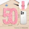 ZHONYEE 20CM Glitter Birthday Number Table Decoration - 50 view 2