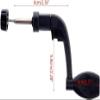 1 x Black Fishing Reel Power Handle with Crank Arm for Spinning Reels view 2