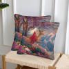 kaiyun Farmhouse Cushion Covers, 2-Pack, 18 x 18 in, Princess Riding on a Deer view 2