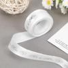 Mr & Mrs Wedding Ribbon, 4.5m x 15mm White Silver Satin Gift Ribbon view 3