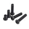 Nodrest 50/100 pcs M1.2–M4 Phillips Flat-Head Carbon Steel Black Machine Screws, GB818 view 1