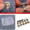 Metal Jeans Buttons, 17 mm, Replacement Buttons, 10 Pack view 2