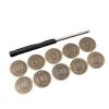 Metal Jeans Buttons, 17 mm, Replacement Buttons, 10 Pack view 4