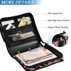 Zipper Binder with Shoulder Strap and Handle, Leopard Print, Pink, 3 Rings, 1.5 in, with Zipper Pocket, Portfolio Binder for Middle School Students view 4