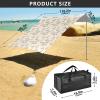 Cute Cartoon White Unicorn Easter Egg Beach Canopy, UPF 50, Easy to Set Up, Sun Shelter with Sandbags for Family Outings, Picnics & Camping view 3
