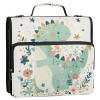 Cartoon Baby Dinosaur 3-Ring Binder, 3.8 cm, Pastel Doodle Style view 1