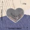 Heart-Shaped Iron-On Patches, Embroidered, 10 Pieces view 4