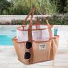 Reusable Fashionable Large Mesh Travel Tote Bag with Multiple Pockets view 3