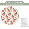 Morbuy Round Elastic Tablecloth, Abstract 3D Painting, Yellow, 150 cm view 4