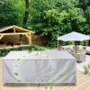 HNBFKD Waterproof Patio Furniture Cover 230 x 230 x 90 cm, 420D Oxford Fabric, Silver view 1
