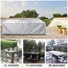 HNBFKD Waterproof Patio Furniture Cover 230 x 230 x 90 cm, 420D Oxford Fabric, Silver view 3