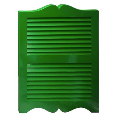 YVYKFZD Retro Solid Wood Saloon Door with Hinges, Self-Closing, Adjustable, Green