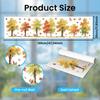 ANATTASOUL Double-Sided Window Stickers - Autumn Forest & Maple Leaves view 2