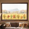 ANATTASOUL Double-Sided Window Stickers - Autumn Forest & Maple Leaves view 4