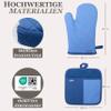 Bellphany Oven Mitts and Pot Holders, Blue view 3