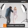 Walimex Pro 2-Piece Softbox Set, 40 x 60 cm, with 35 W LED Lights and FT-8051 Stands up to 260 cm view 2