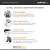 Walimex Pro 2-Piece Softbox Set, 40 x 60 cm, with 35 W LED Lights and FT-8051 Stands up to 260 cm view 4