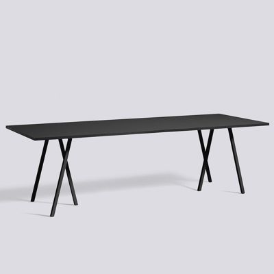 Rectangular Adjustable Conference Table for Meeting Rooms and Training, 140 x 69.8 cm, Black