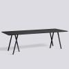 Rectangular Adjustable Conference Table for Meeting Rooms and Training, 140 x 69.8 cm, Black view 1