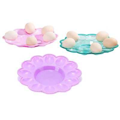 Egg Holder for Kitchen Countertop, Egg Serving Tray Set