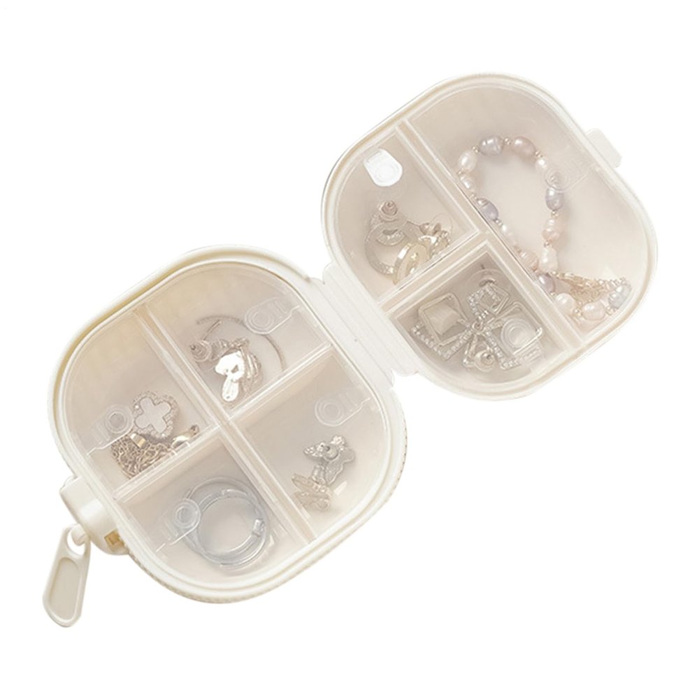Portable Pill Organizer - Weekly 7 Compartment - Tablet Planner with Locking Lid