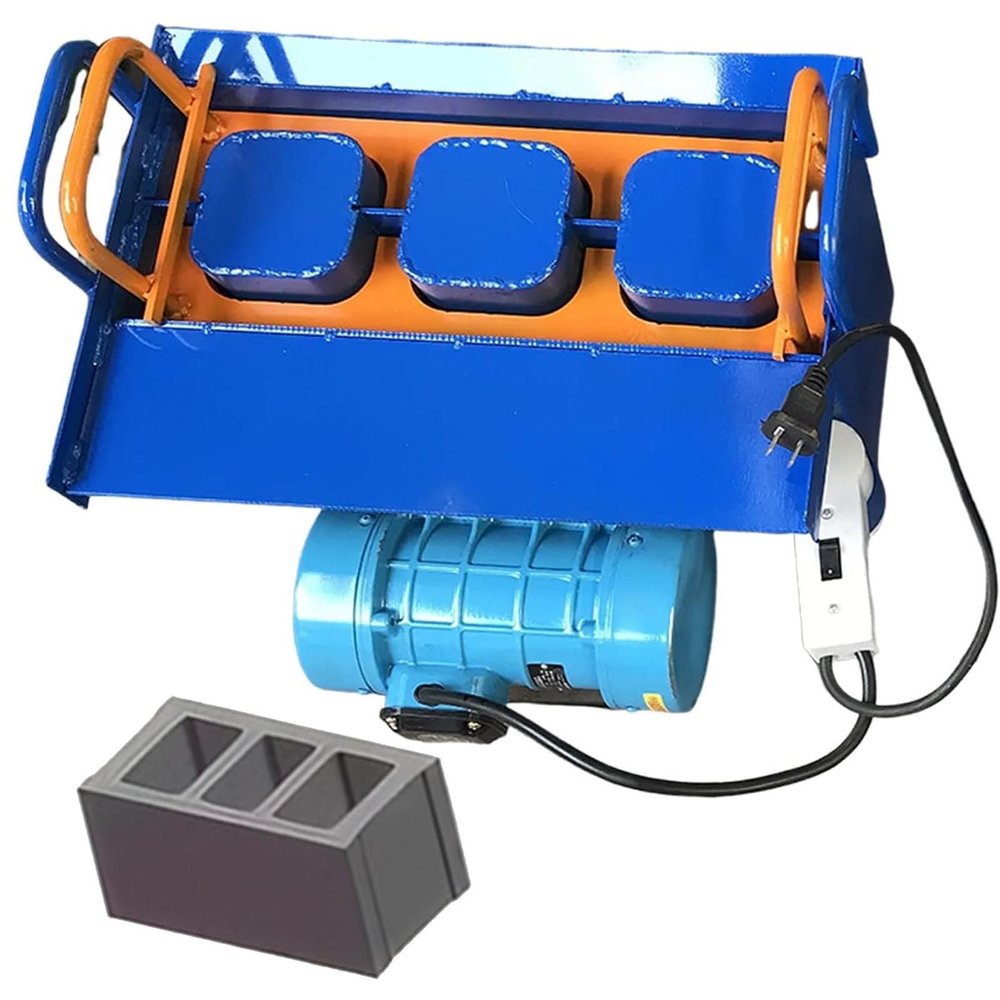 Electric Concrete Block Machine, 30 Blocks/Hour, 8 Molds, H5