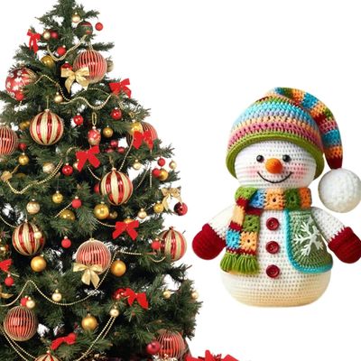 Christmas Ornaments - Flat Acrylic Cartoon Tree Decor