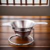 Tea Strainer and Bowl - Long Handle and Stand view 3
