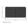 Yoga Studio The Grip Pad Mini Mat (640 x 330 mm, Black) view 4