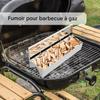 Wood Chip Smoker Box, Stainless Steel Pellet Smoker Box with Hinged Lid view 2