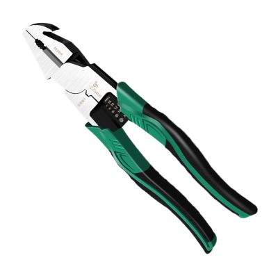 Wire Pliers, Cable Stripper and Cutter with Crimping Tool and Nail Puller