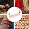 Multifunctional Wooden Bracelet Jig for Braiding, Weaving, and Hand Knitting view 4
