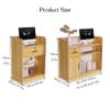 Reception Desk with Lockable Drawer and Pegboard, 100 cm Wide view 2